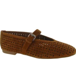 ballerines - Ballerine plate - femme - Nubuck - Marron - Bibi lou