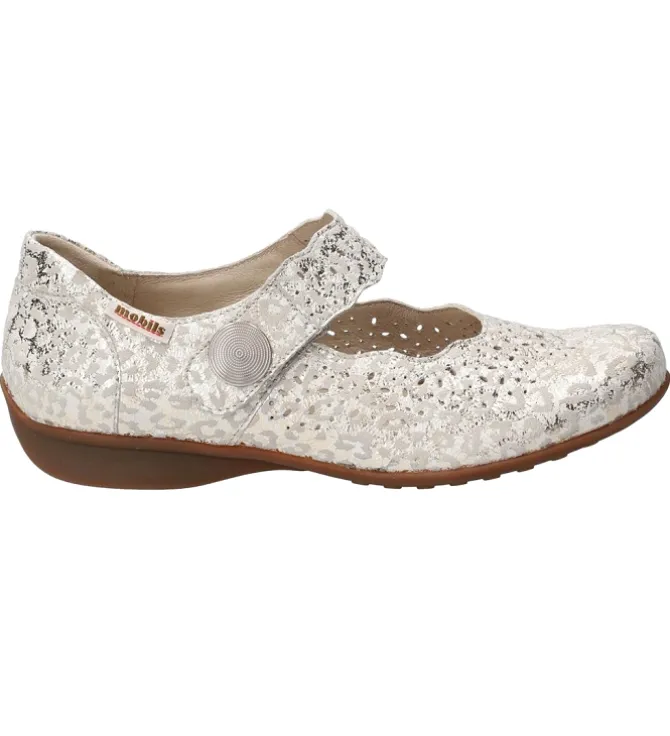 ballerines - Ballerine plate - femme - Cuir - Gris - Mephisto