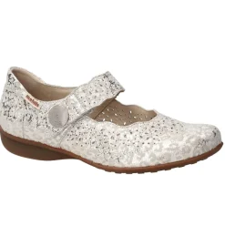 ballerines - Ballerine plate - femme - Cuir - Gris - Mephisto