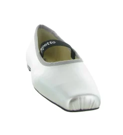 ballerines - Ballerine plate - femme - Cuir - Argent - Repetto