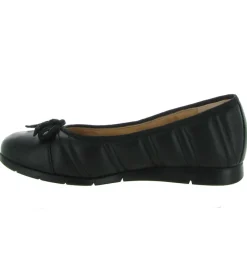 ballerines - Ballerine plate - femme - Cuir - Noir - Unisa