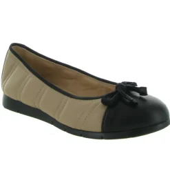 ballerines - Ballerine plate - femme - Cuir - Beige - Unisa