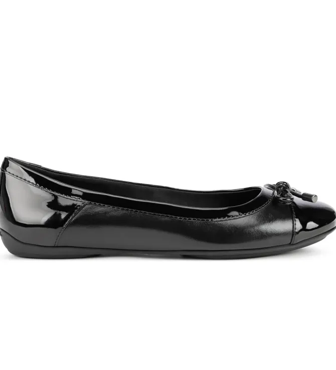 ballerines - Ballerine plate - femme - Cuir - Noir - Geox