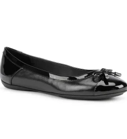 ballerines - Ballerine plate - femme - Cuir - Noir - Geox