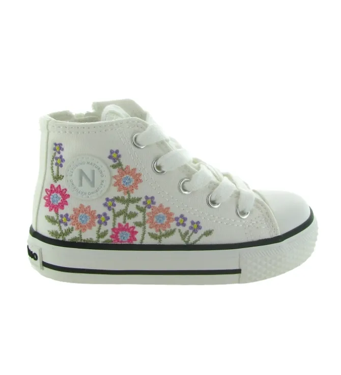 baskets et sneakers - - bebe fille - Toile - Fleurs - Naturino