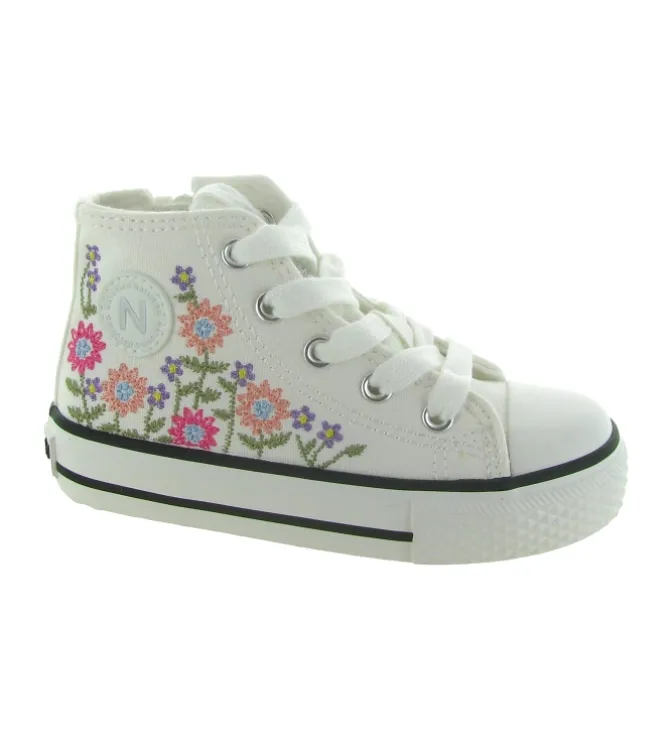 baskets et sneakers - - bebe fille - Toile - Fleurs - Naturino