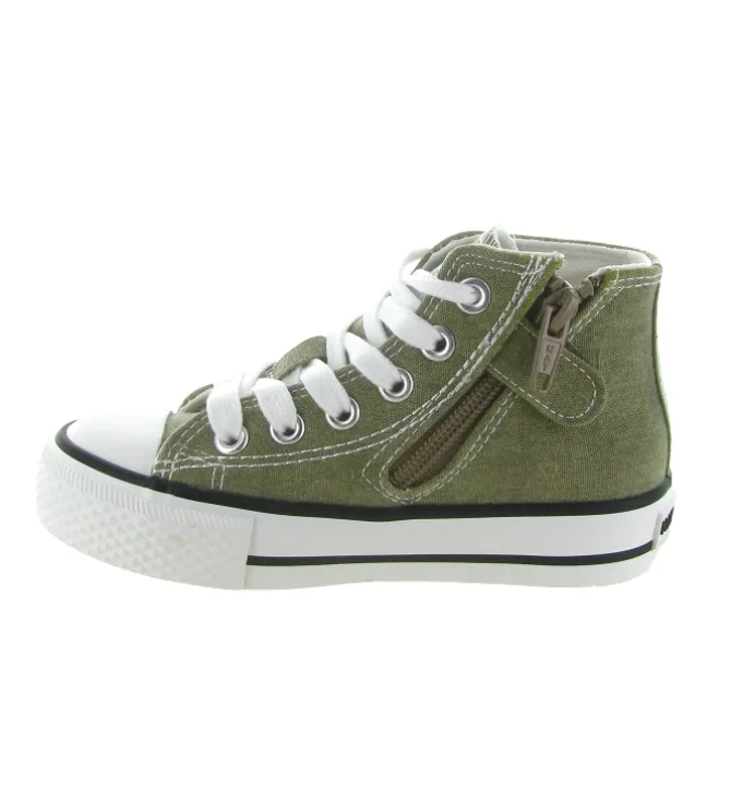 baskets et sneakers - - bebe fille - Toile - Taupe - Naturino