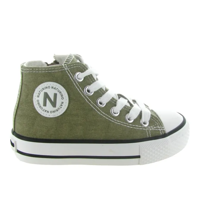 baskets et sneakers - - bebe fille - Toile - Taupe - Naturino