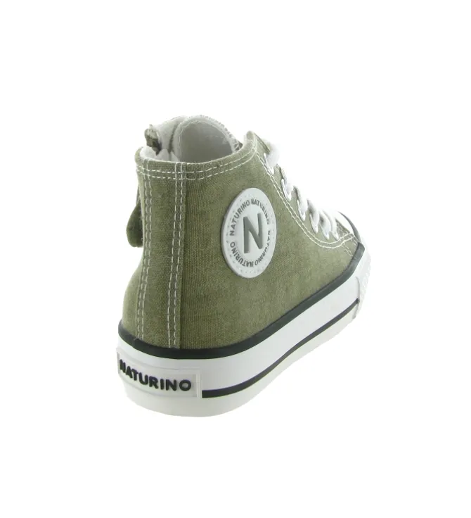 baskets et sneakers - - bebe fille - Toile - Taupe - Naturino