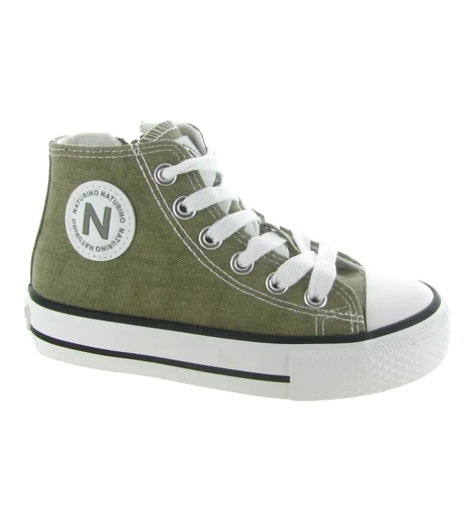 baskets et sneakers - - bebe fille - Toile - Taupe - Naturino