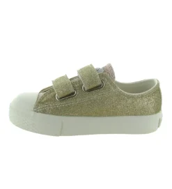 baskets et sneakers - - bebe fille - Toile - Or - Naturino
