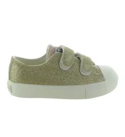 baskets et sneakers - - bebe fille - Toile - Or - Naturino