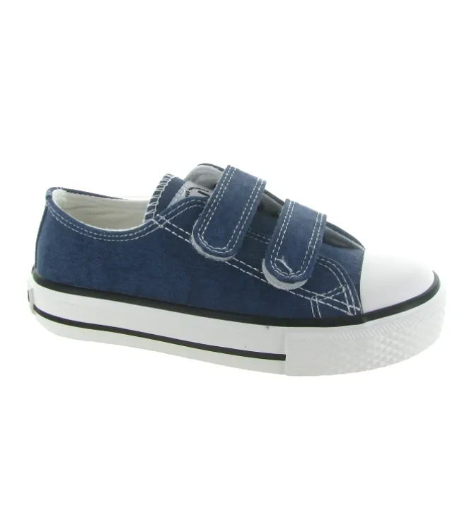 baskets et sneakers - - bebe fille - Toile - Bleu jean - Naturino