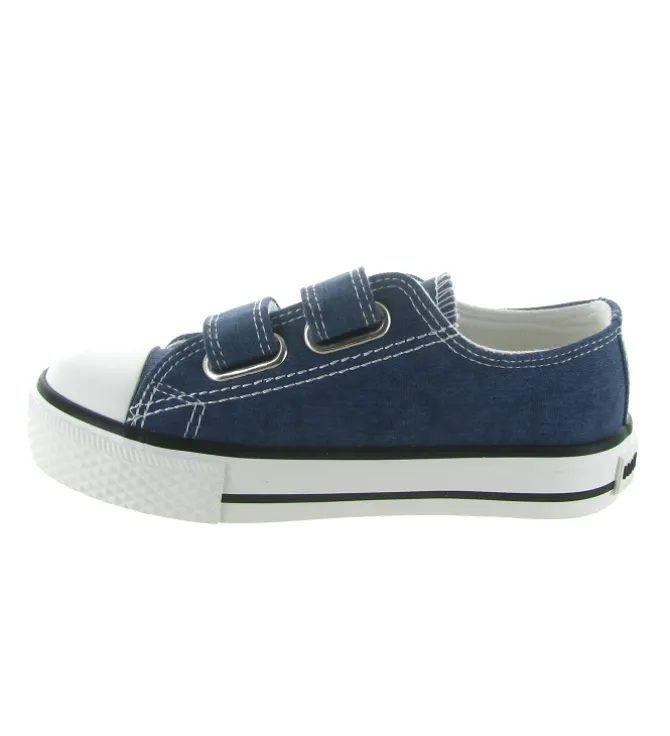 baskets et sneakers - - bebe fille - Toile - Bleu jean - Naturino