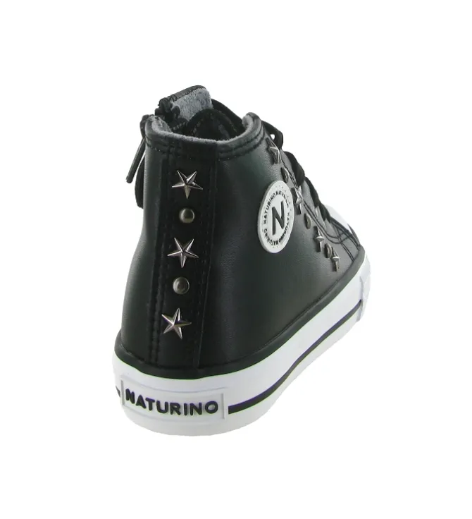 baskets et sneakers - - bebe fille - Cuir - Noir - Naturino