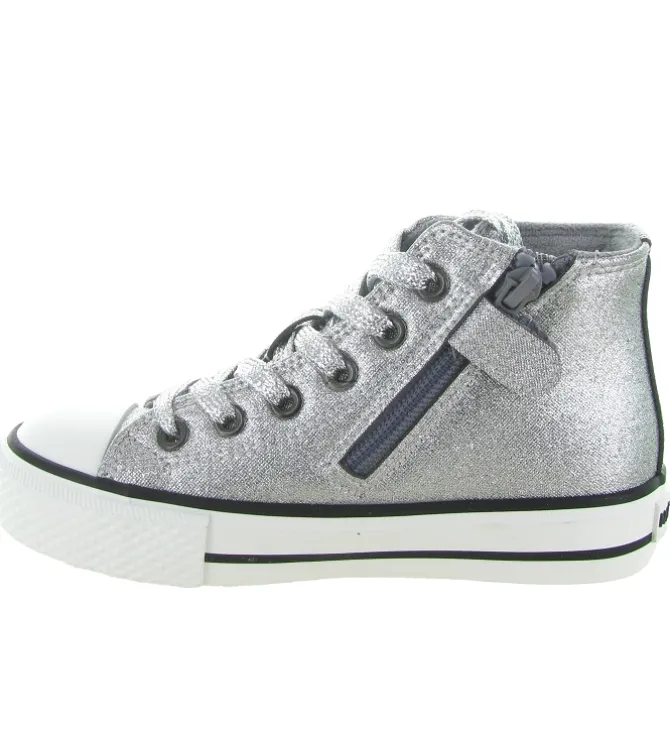 baskets et sneakers - - bebe fille - Cuir - Argent - Naturino