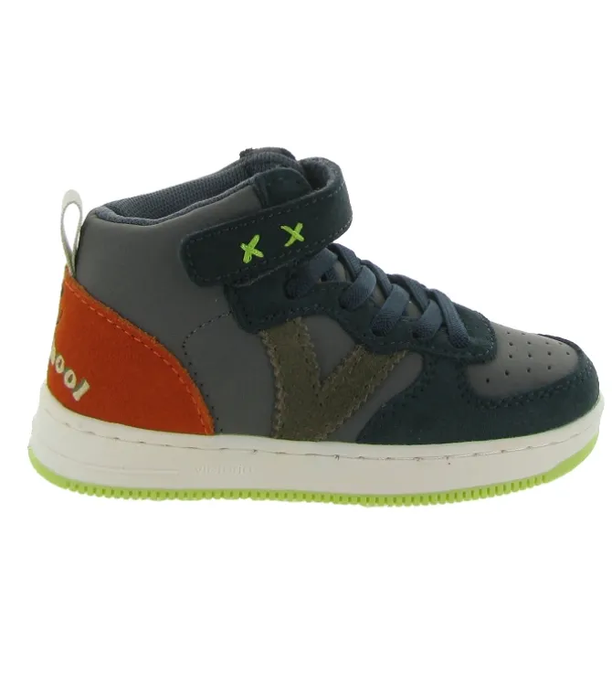 baskets et sneakers - - bebe garcon - Nubuck - Anthracite - Victoria