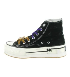 baskets et sneakers - Confort - femme - Toile - Noir - Nan ku