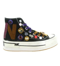 baskets et sneakers - Confort - femme - Toile - Noir - Nan ku