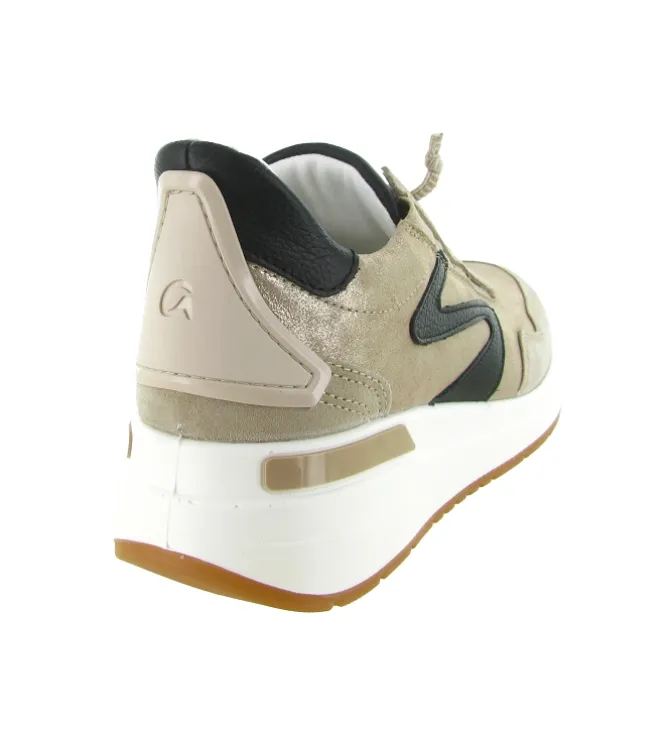 baskets et sneakers - Confort - femme - Cuir - Or - Ara