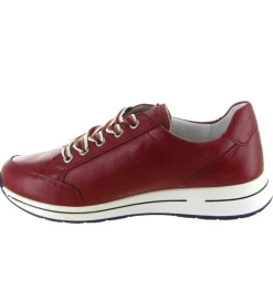 baskets et sneakers - Confort - femme - Cuir - Rouge - Ara