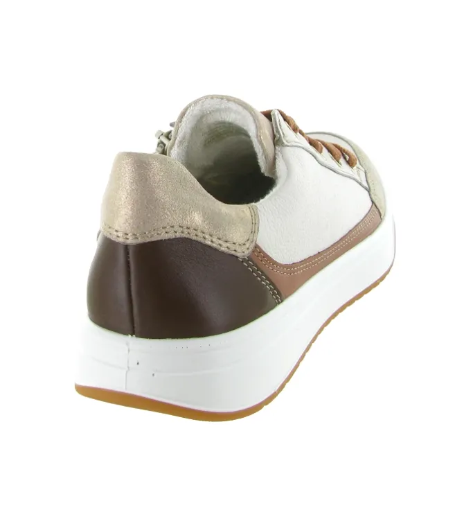 baskets et sneakers - Confort - femme - Cuir - Crème - Ara