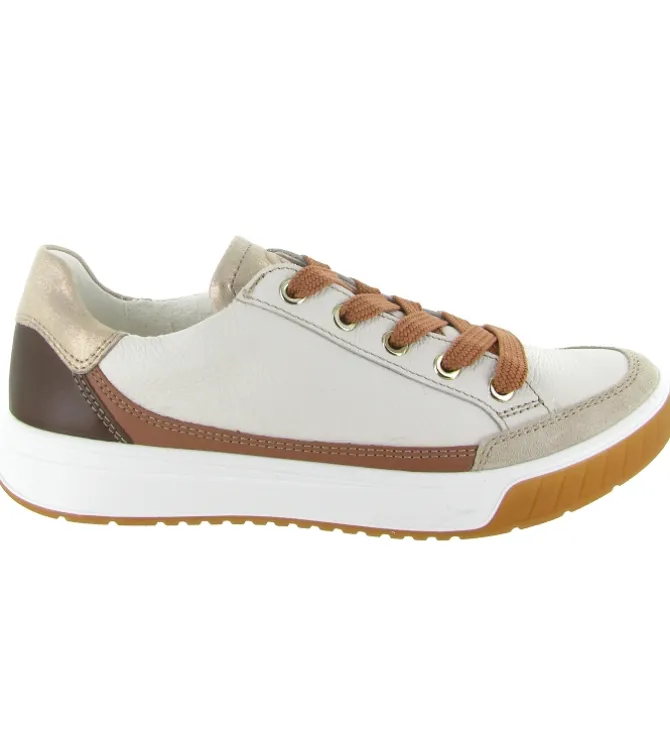 baskets et sneakers - Confort - femme - Cuir - Crème - Ara