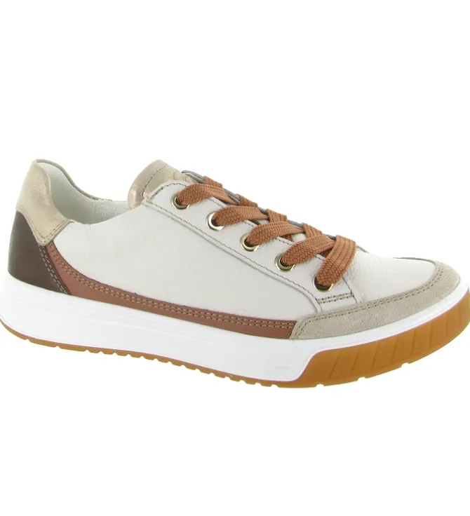 baskets et sneakers - Confort - femme - Cuir - Crème - Ara