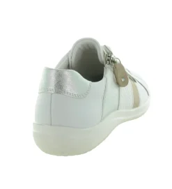 baskets et sneakers - Confort - femme - Cuir - Blanc - Remonte