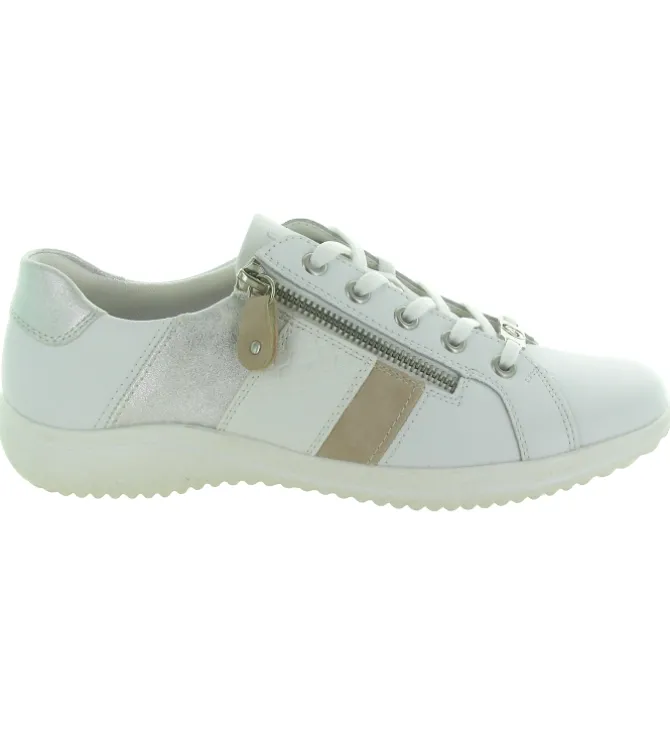 baskets et sneakers - Confort - femme - Cuir - Blanc - Remonte