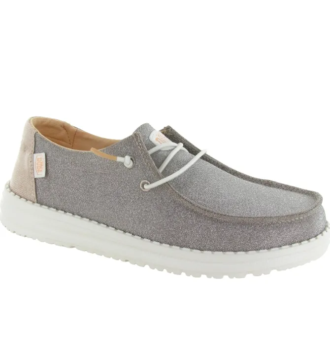 baskets et sneakers - Confort - femme - Toile - Or - Hey dude