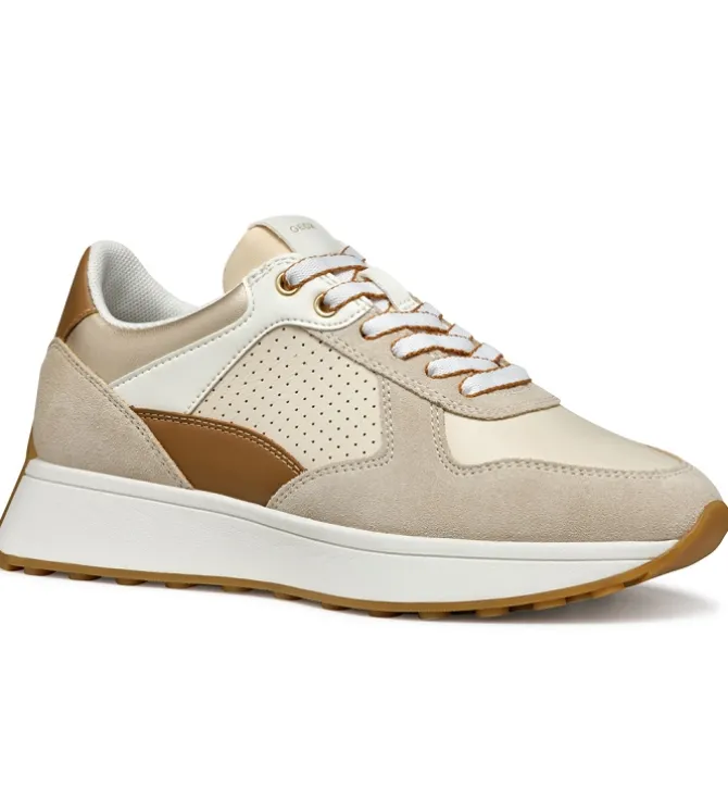 baskets et sneakers - Confort - femme - Nubuck - Beige - Geox