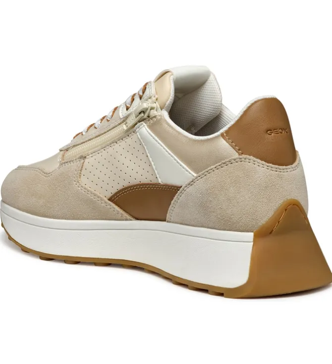 baskets et sneakers - Confort - femme - Nubuck - Beige - Geox