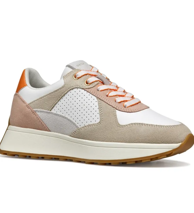 baskets et sneakers - Confort - femme - Nubuck - Blanc - Geox