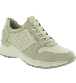 baskets et sneakers - Confort - femme - Cuir - Beige - Rieker