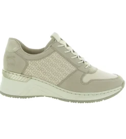 baskets et sneakers - Confort - femme - Cuir - Beige - Rieker