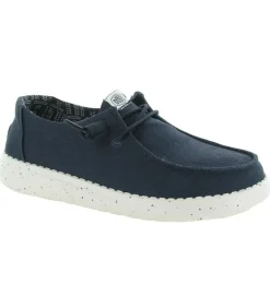 baskets et sneakers - Confort - femme - Toile - Bleu Marine - Hey dude