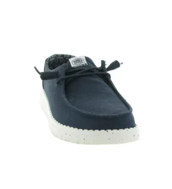 baskets et sneakers - Confort - femme - Toile - Bleu Marine - Hey dude