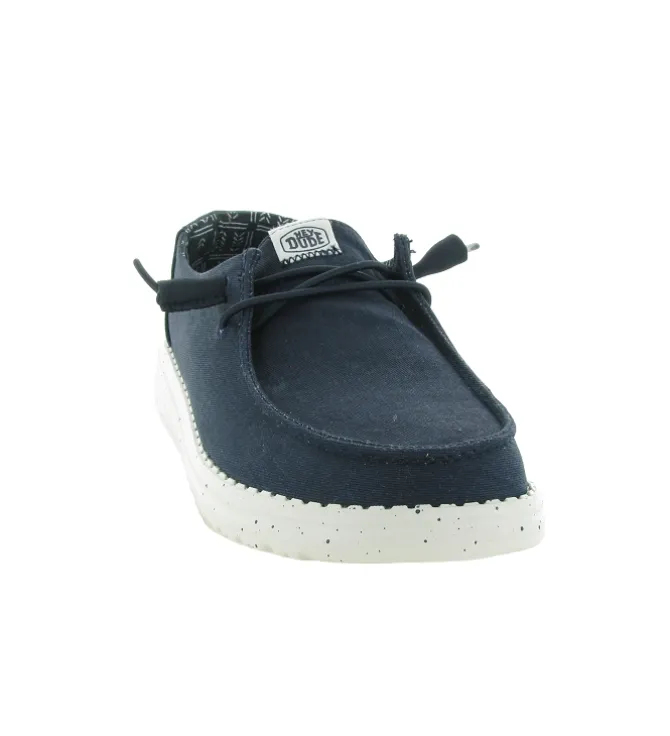 baskets et sneakers - Confort - femme - Toile - Bleu Marine - Hey dude
