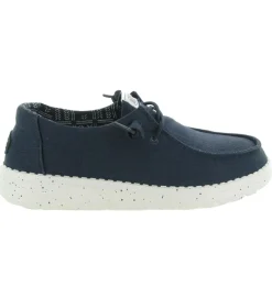 baskets et sneakers - Confort - femme - Toile - Bleu Marine - Hey dude