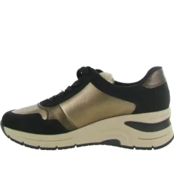 baskets et sneakers - Confort - femme - Cuir - Marron - Rieker