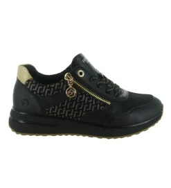baskets et sneakers - Confort - femme - Synthétique - Noir - Remonte