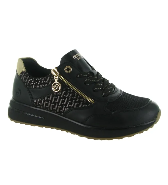 baskets et sneakers - Confort - femme - Synthétique - Noir - Remonte