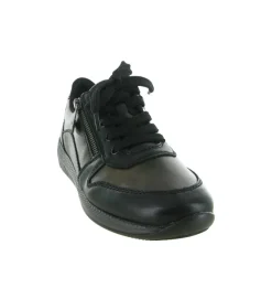 baskets et sneakers - Confort - femme - Cuir - Noir - Rieker