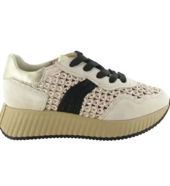 baskets et sneakers - Confort - femme - Raphia - Crème - Softwaves