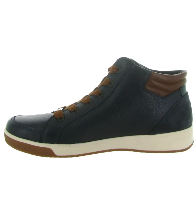 baskets et sneakers - Confort - femme - Cuir - Bleu Marine - Ara