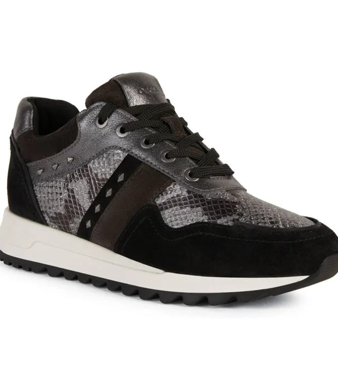 baskets et sneakers - Confort - femme - Synthétique - Noir - Geox
