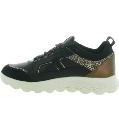 baskets et sneakers - Confort - femme - Cuir - Noir - Geox