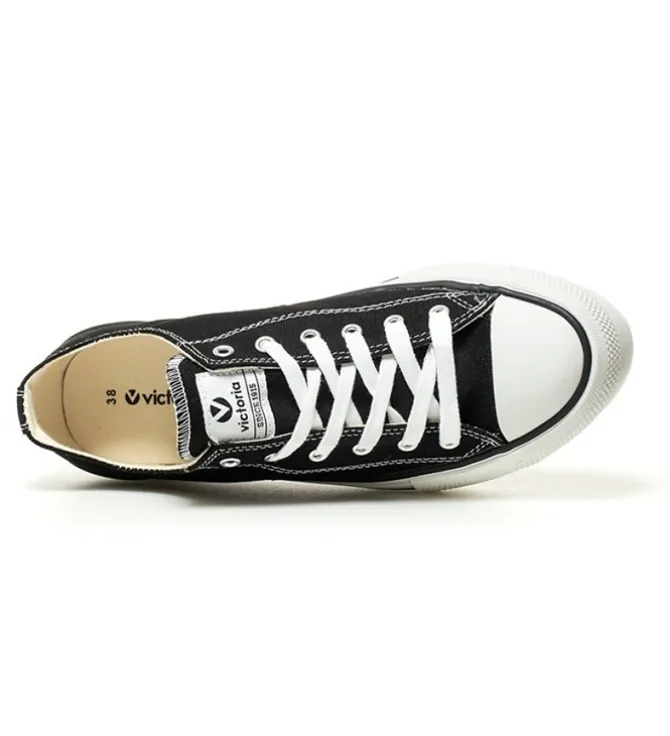baskets et sneakers - Confort - femme - Toile - Noir - Victoria