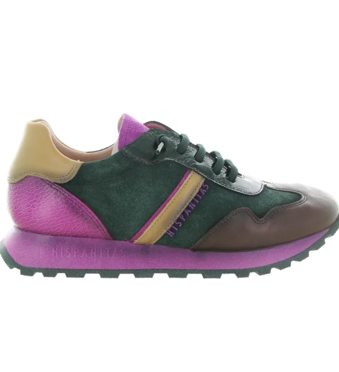 baskets et sneakers - Confort - femme - Synthétique - Vert - Hispanitas